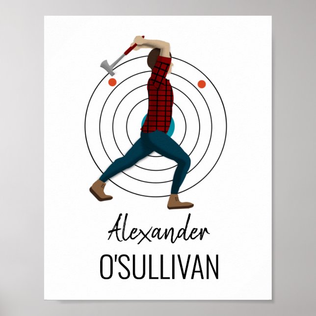 Axe Throwing Poster (Front)
