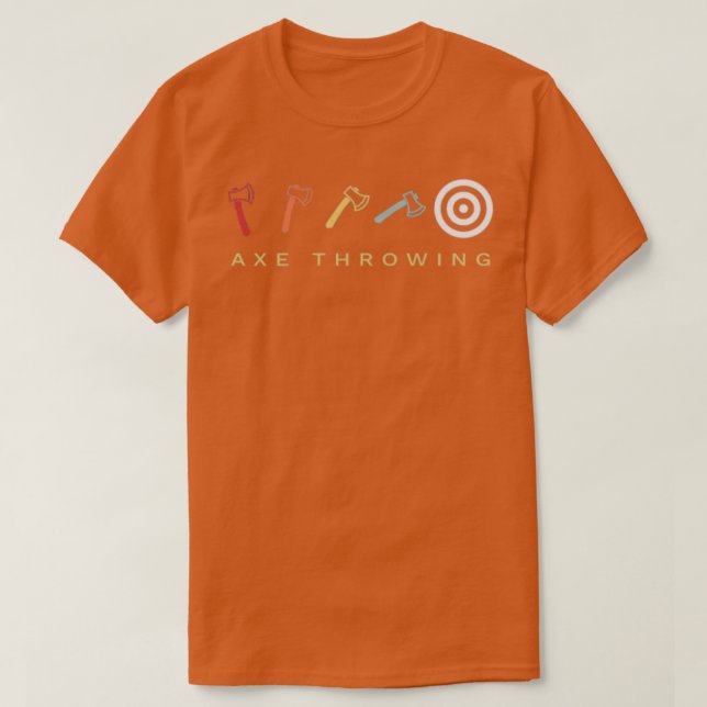Axe Throwing Target Retro Vintage Classic TShirt (Design Front)