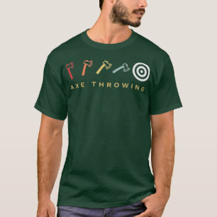 Axe Throwing Target Retro Vintage T-Shirt