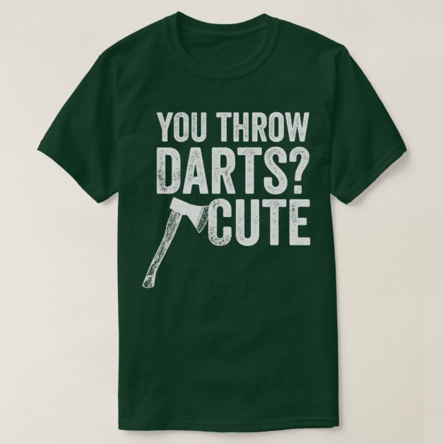 Axe throwing throwing Tomahawk double ax gift 4 T-Shirt (Design Front)