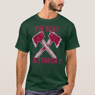 Axe throwing throwing Tomahawk double ax gift T-Shirt