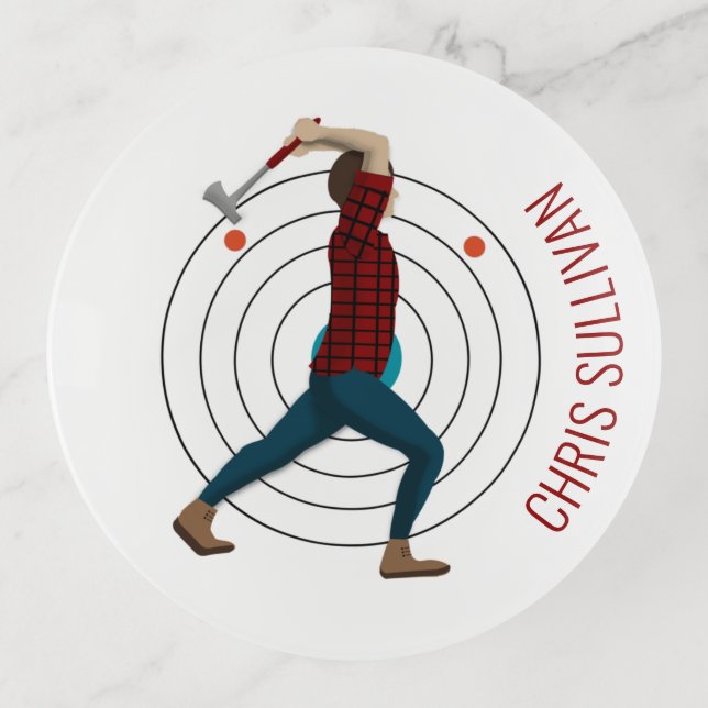 Axe Throwing Trinket Tray (Front)
