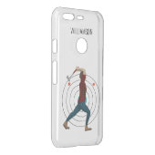 Axe Throwing Uncommon Google Pixel Case (Back/Right)