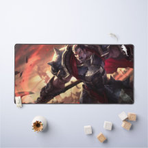 Axe Wielder Gaming Desk Mat | Weapon Master Design
