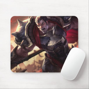 Axe Wielder Gaming Mousepad   Legendary Warrior
