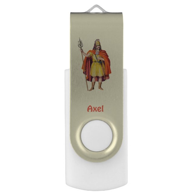 AXEL ~ Ancient Briton COSTUME ~Personalized Flash Drive (Front Vertical)