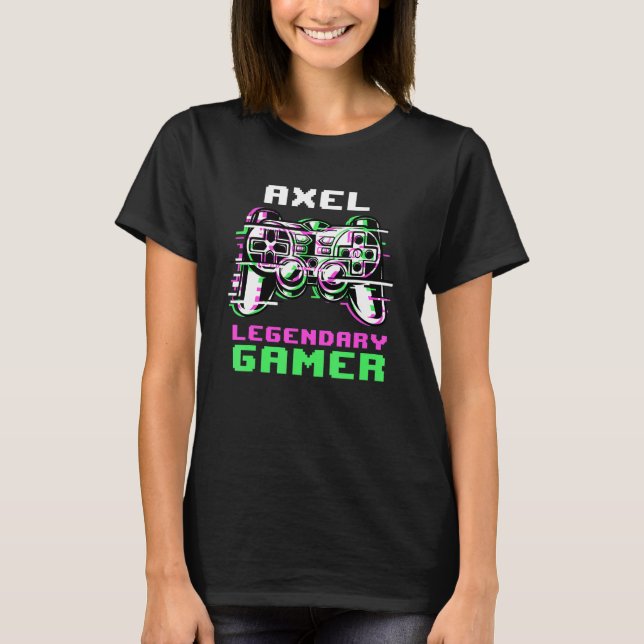 Axel  Legendary Gamer  Personalized T-Shirt (Front)