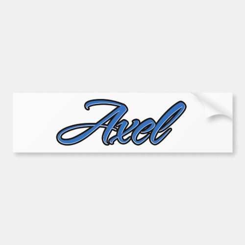 Axel Name blue Aufkleber Sticker Autoaufkleber