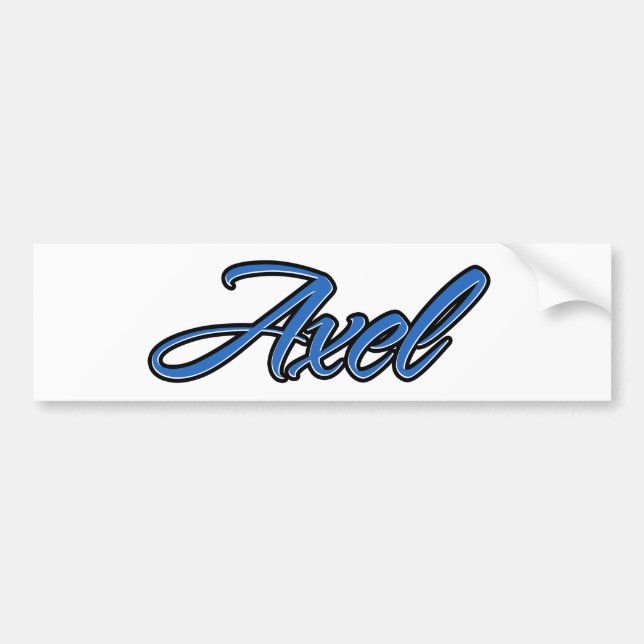 Axel Name blue Aufkleber Sticker Autoaufkleber (Front)
