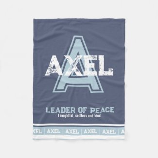Axel name meaning sports monogram blue white