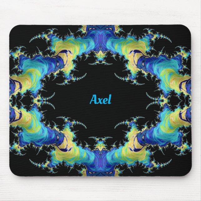 AXEL ~ Strange 3D Pattern ~ Personalized Mouse Pad (Front)