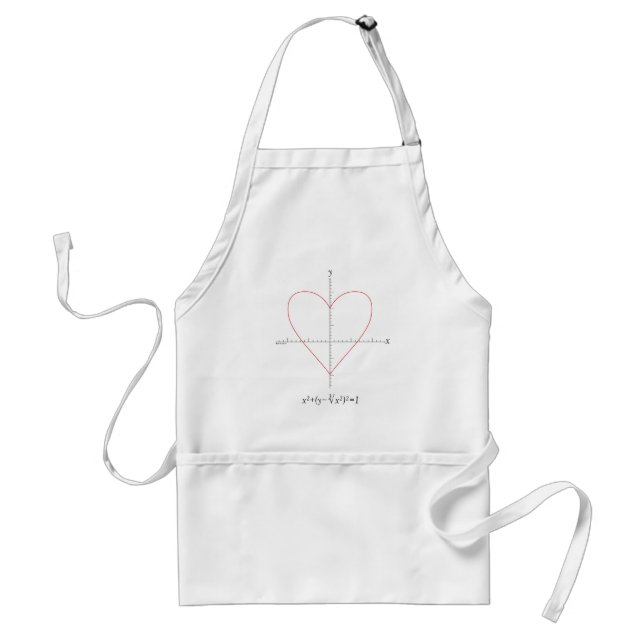 Axes Heart Adult Apron (Front)
