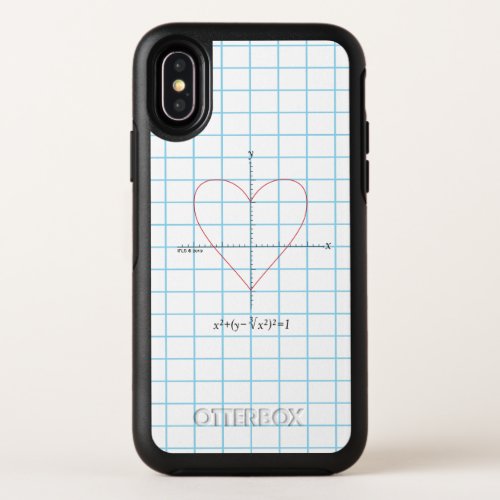 Axes Heart OtterBox Symmetry iPhone X Case