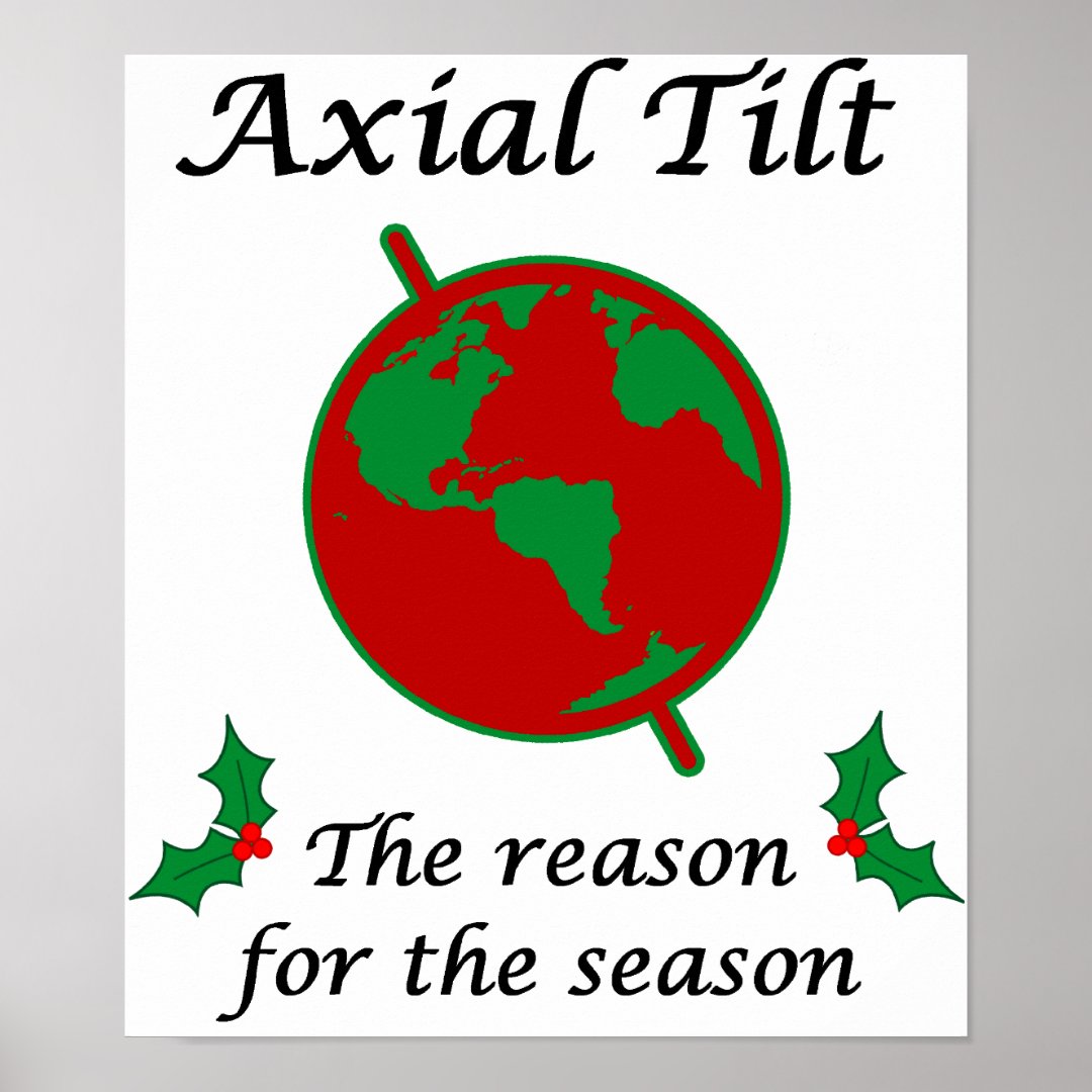 Axial Tilt Reason for the Season Poster | Zazzle