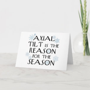 Axial Tilt-winter solstice card