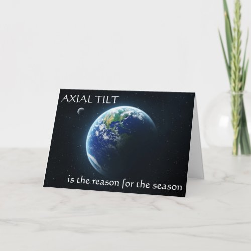 Axial Tilt Winter Solstice Card