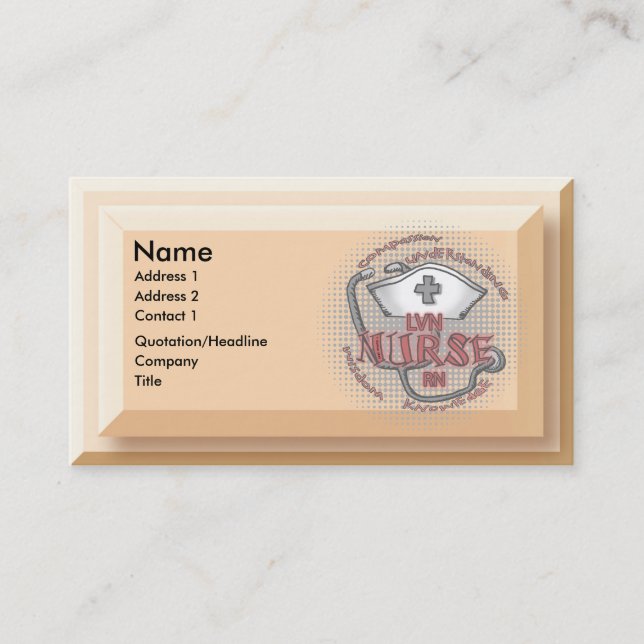  Axiom LVN Nurse Business Card (Front)