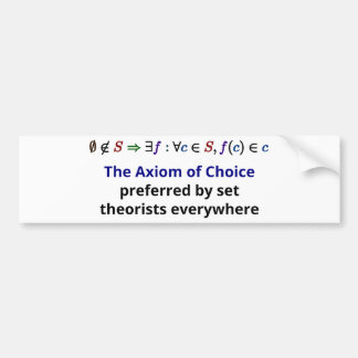 Axiom of Choice Bumper Sticker