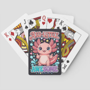 Axo-Lutely Awesome Cute Axolotl Poker Cards