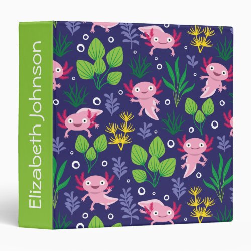 Axolotl 3 Ring Binder