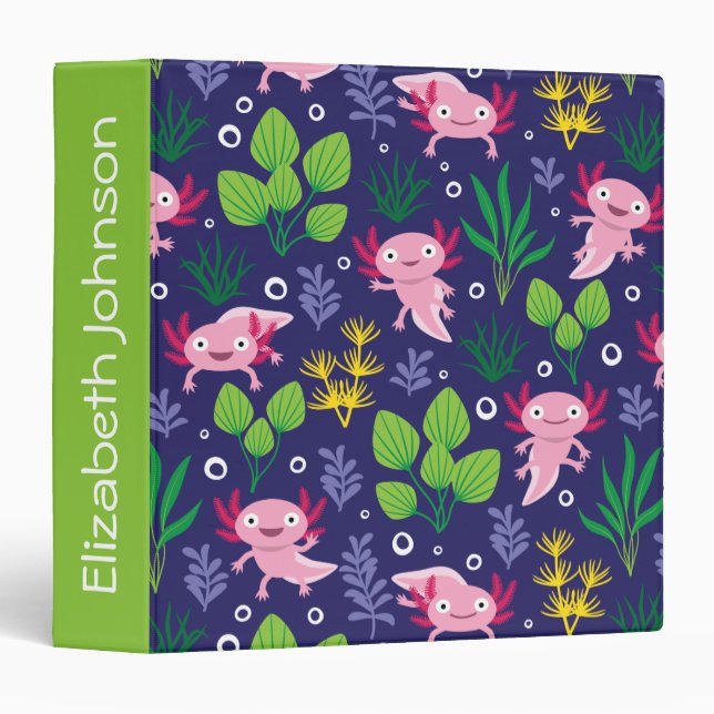 Axolotl 3 Ring Binder (Front/Spine)