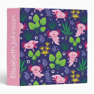 Axolotl 3 Ring Binder