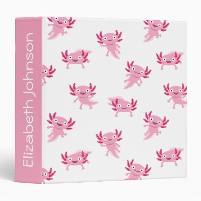 Axolotl 3 Ring Binder (Front/Spine)
