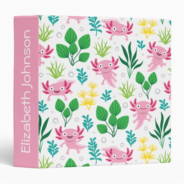 Axolotl 3 Ring Binder (Front/Spine)