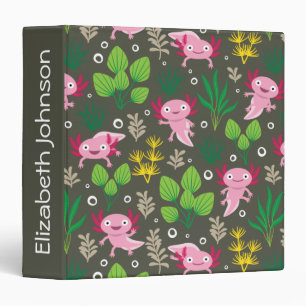 Axolotl 3 Ring Binder