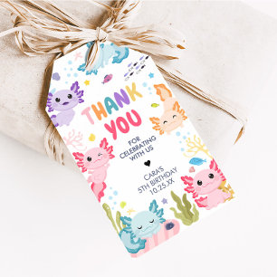 Axolotl Alotl Fun Birthday Party Favor Tags