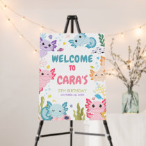 Axolotl Alotl Fun Birthday Party Welcome Sign