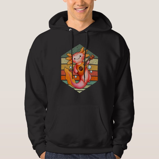 Axolotl Amphibian  Sayings 8 Hoodie (Front)