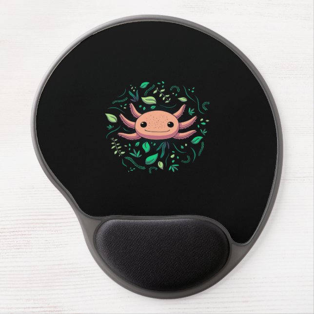Axolotl Animal Cute Pet | Cool Animal Lovers Gel Mouse Pad (Front)