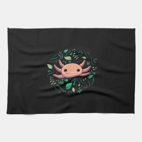 Axolotl Animal Cute Pet  Cool Animal Lovers Kitchen Towel