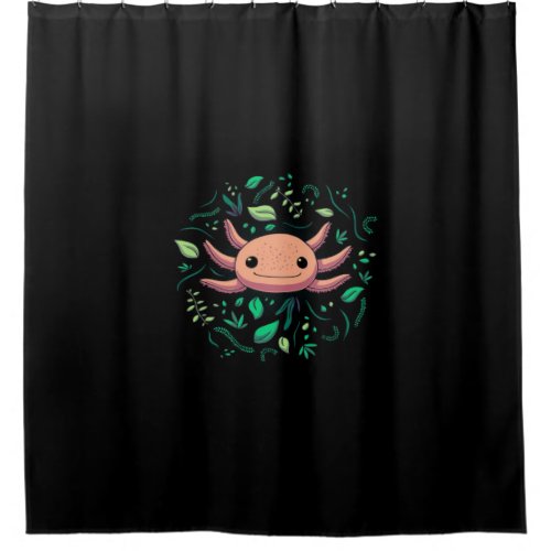 Axolotl Animal Cute Pet  Cool Animal Lovers Shower Curtain