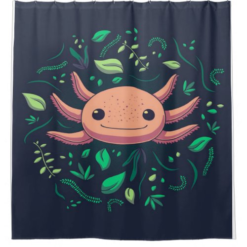 Axolotl Animal  Cute Pet  Funny Animal Lovers Shower Curtain