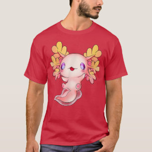 Axolotl Anime Fish Cute Baby Lizard Kawaii Pastel T-Shirt