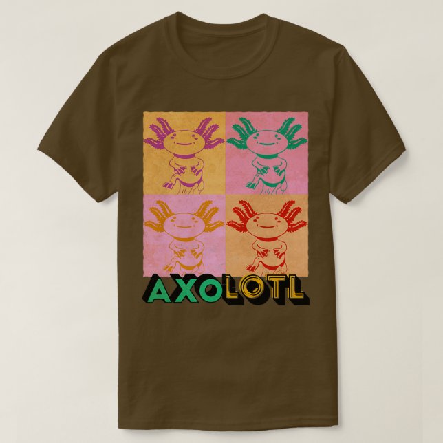 Axolotl Aquarium Aquaristic Terrariums Artwork Axo T-Shirt (Design Front)