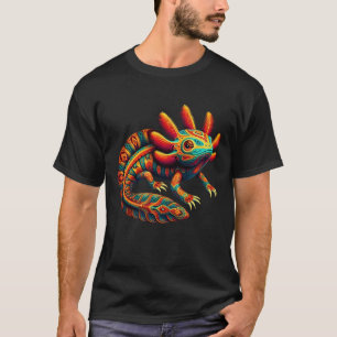 Axolotl Art Mexico Aztec Mexican Amphibian Salaman T-Shirt