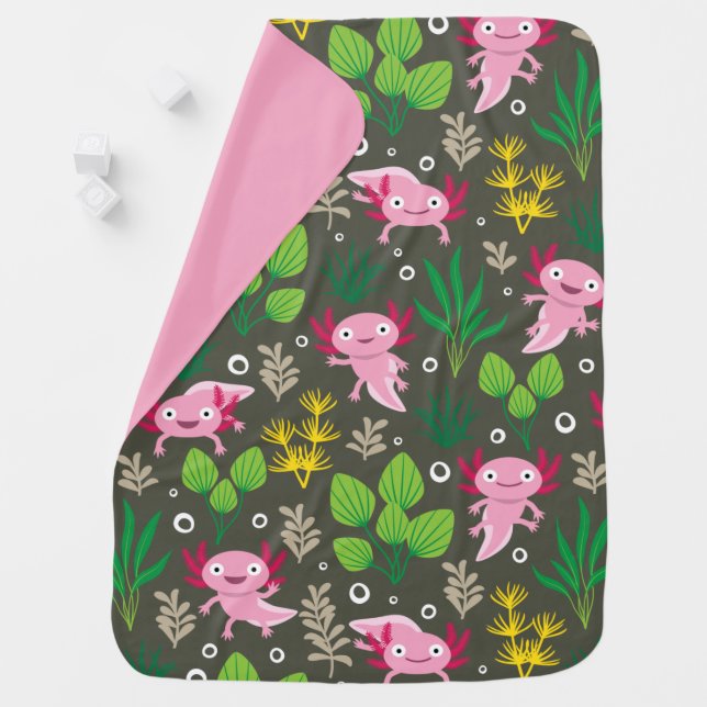 Axolotl Baby Blanket (In Situ)
