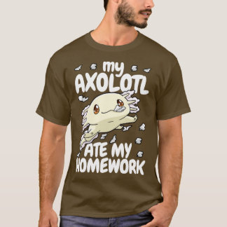 Axolotl Back to School Kawaii T-Shirt