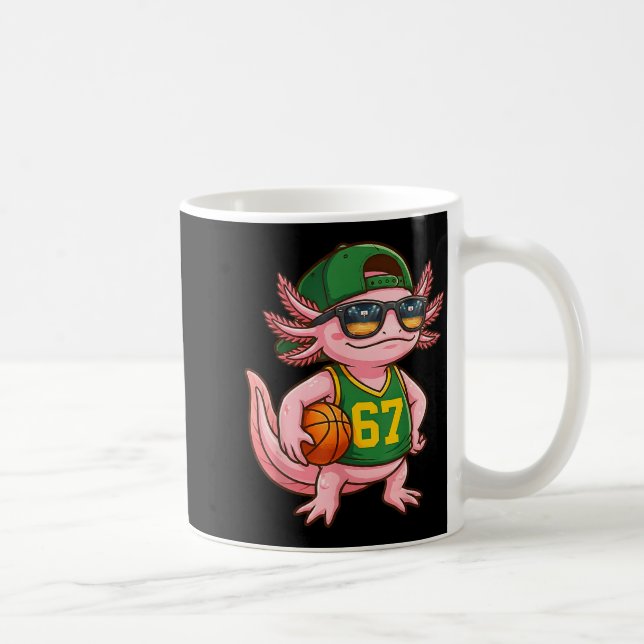 Axolotl Basketball 67 Gen Alpha Slang Srts Men Boy Coffee Mug (Right)