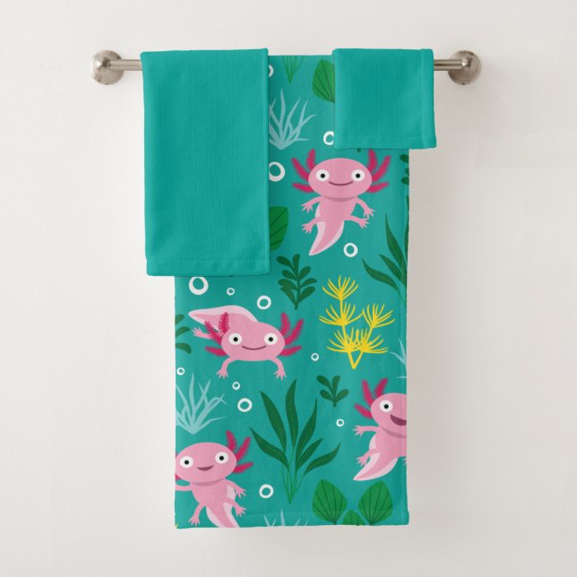 Axolotl Bath Towel Set (Insitu)