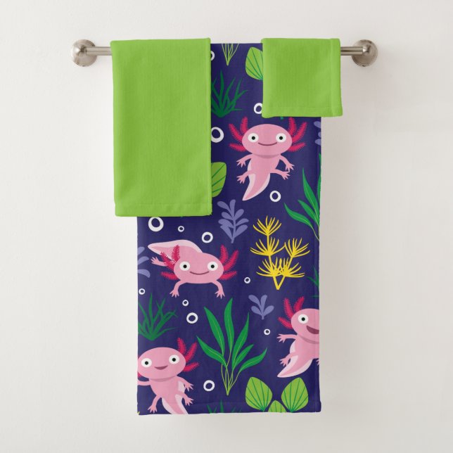 Axolotl Bath Towel Set (Insitu)