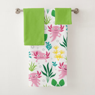 Axolotl Bath Towel Set