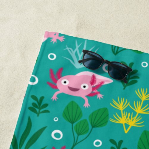Axolotl Beach Towel