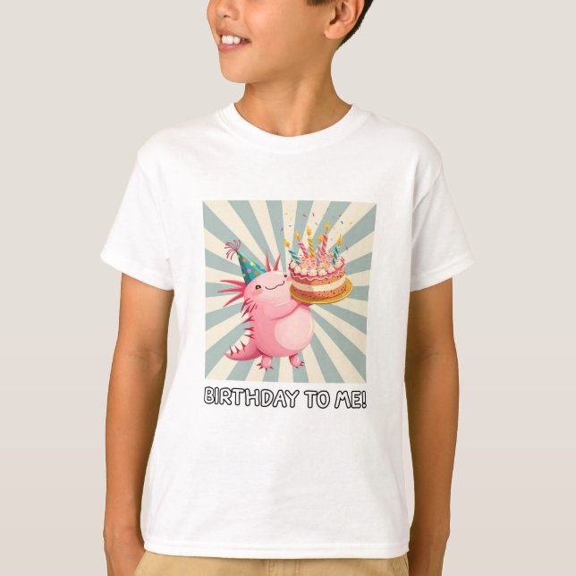 Axolotl birthday T-Shirt (Front)