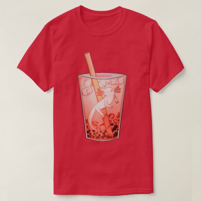 Axolotl Boba T-Shirt (Design Front)