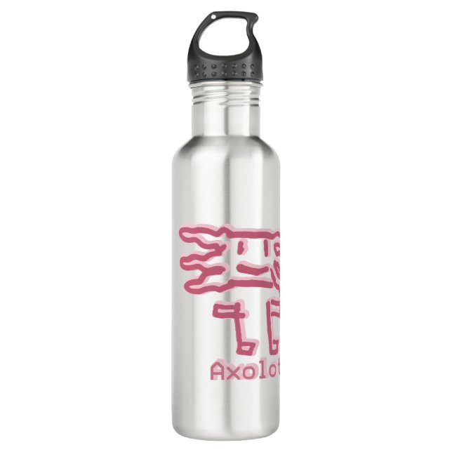 Axolotl by Álvaro Stainless Steel Water Bottle (Front)