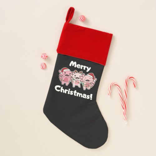 Axolotl Christmas Cute Axolotls Merry Christmas Christmas Stocking